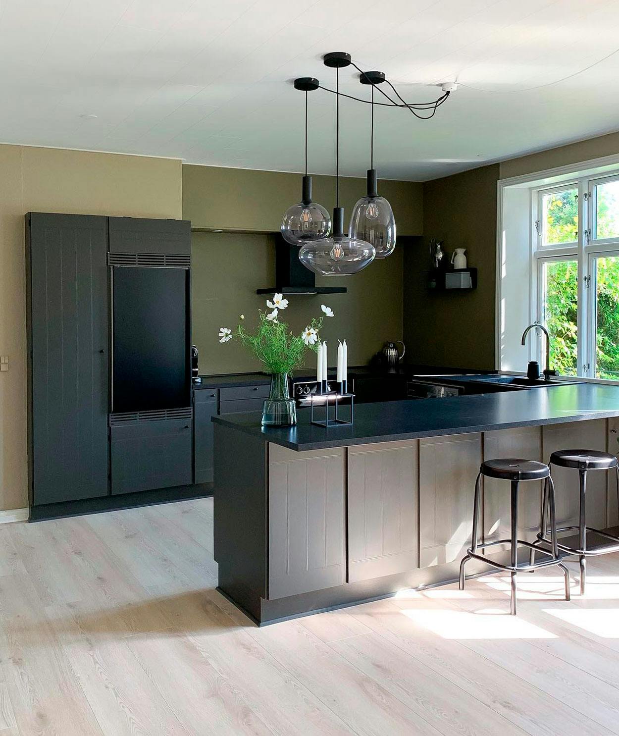 koekken makeover Male gammelt kjøkken